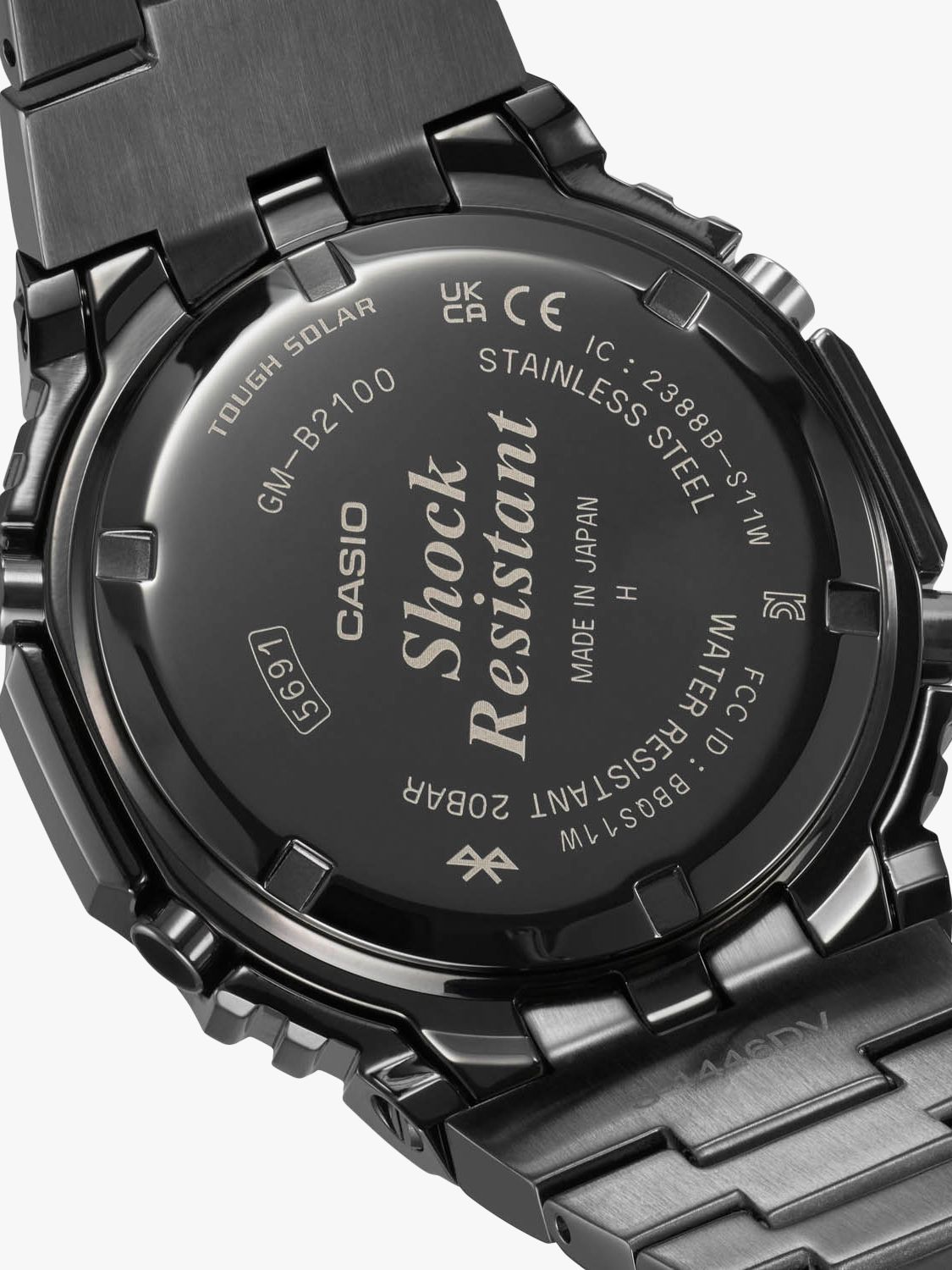 Casio Men's G-Shock Carbon Core Guard Solar Bracelet Strap Watch, Black GM-B2100BD-1AER