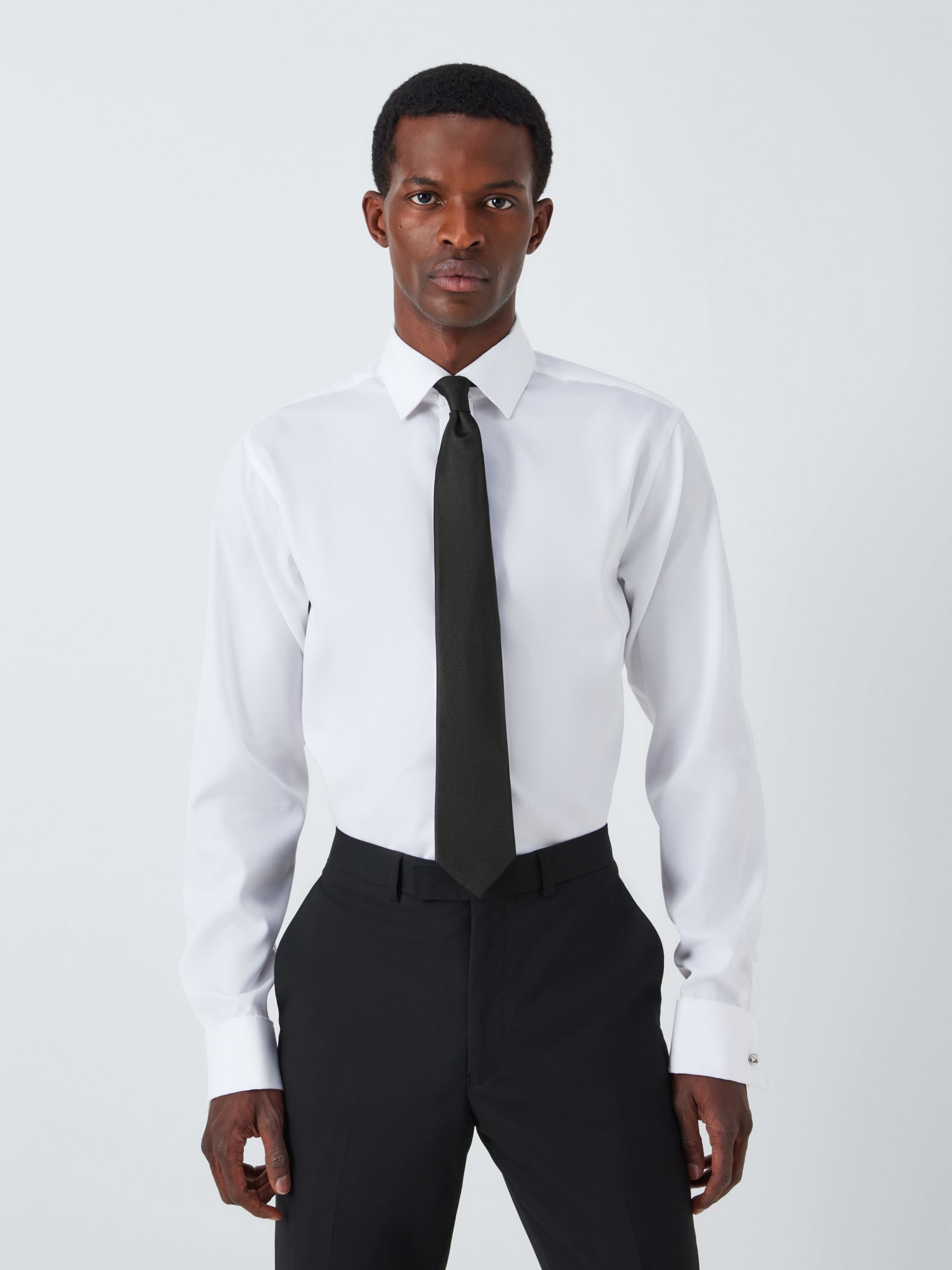John Lewis Plain Silk Tie, Black