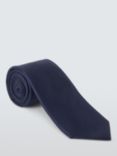 John Lewis Plain Silk Tie, Navy