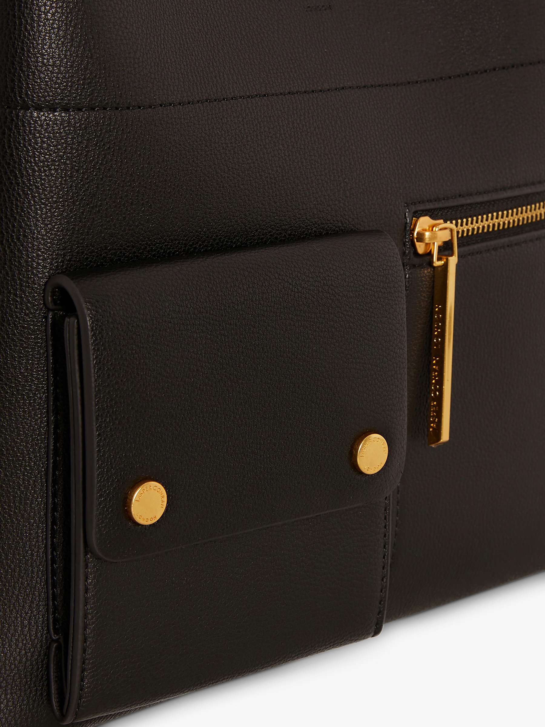 Buy Jasper Conran London Baylee Double Pocket  Faux Leather Hobo Bag Online at johnlewis.com