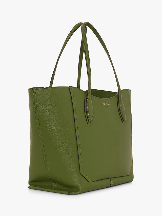 Jasper Conran Bryn Leather Tote Bag, Green