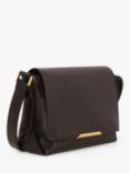 Jasper Conran Beatrix Flap Messenger Bag, Black