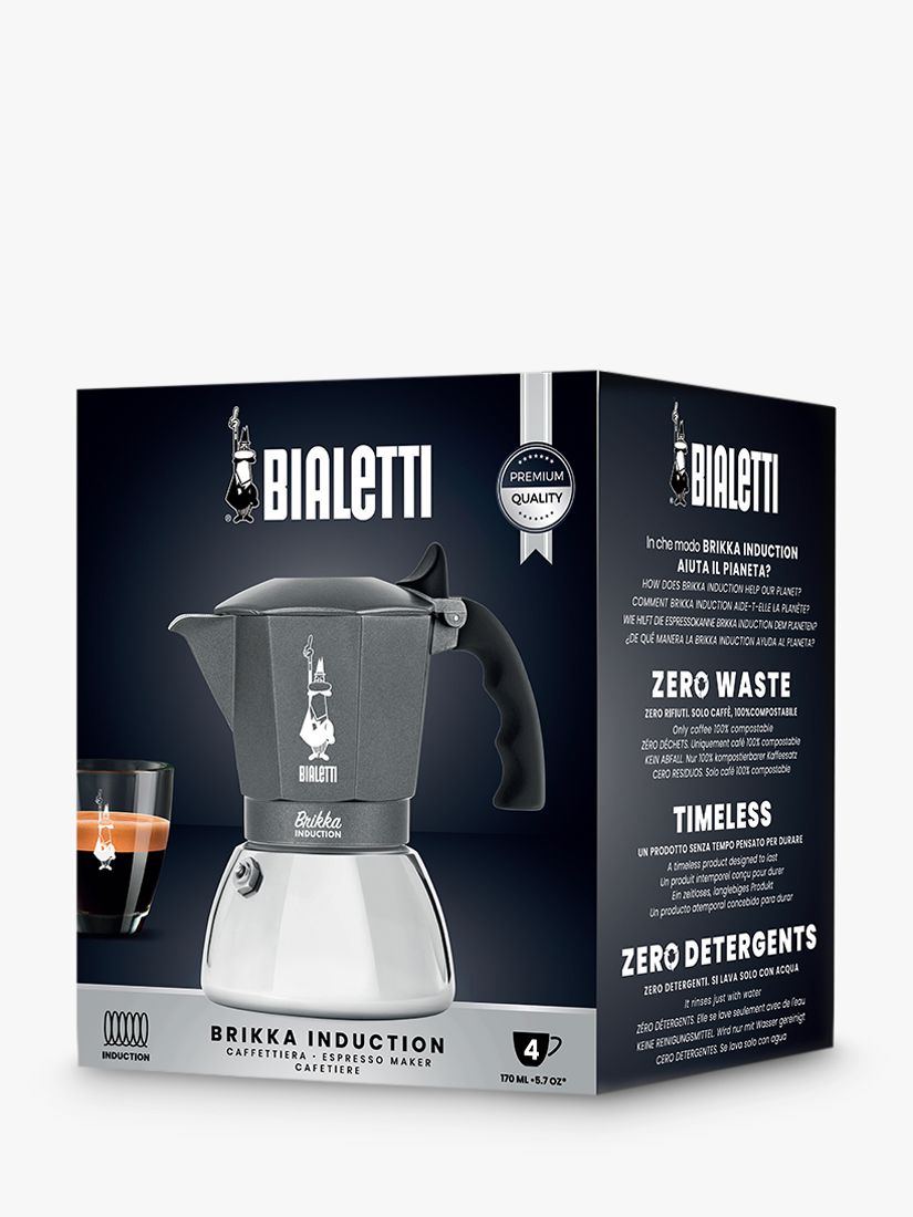 Bialetti New Brikka Induction 4 Cups Coffee Maker Fitted The Tops
