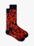 Paul Smith Yao Leaf Socks, Black/Red
