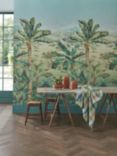 Osborne & Little Martinique Wallpaper Panel, Leaf Green W7615-01