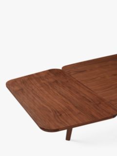 John Lewis Cara 6-10 Seater Extendable Dining Table, American Black Walnut