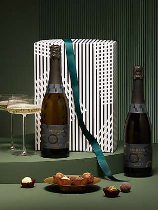 John Lewis Prosecco Duo and Chocolates Gift Box