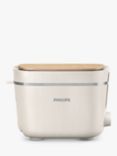 Philips Conscious Collection 2 Slice Toaster, Cream