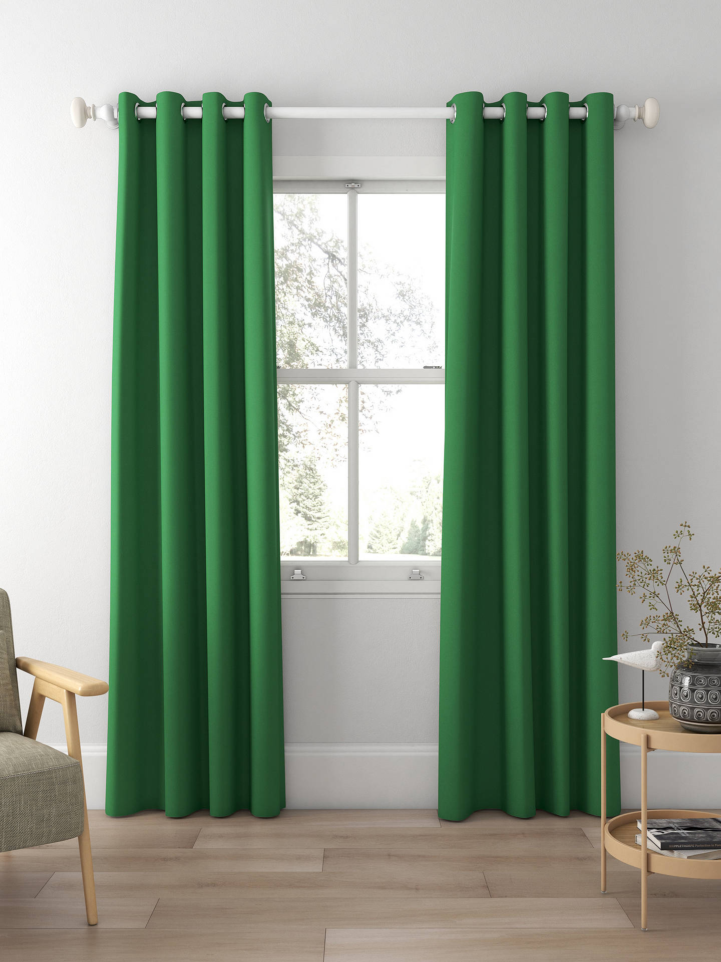 Harlequin Empower Plain Made to Measure Curtains, Bottle Green