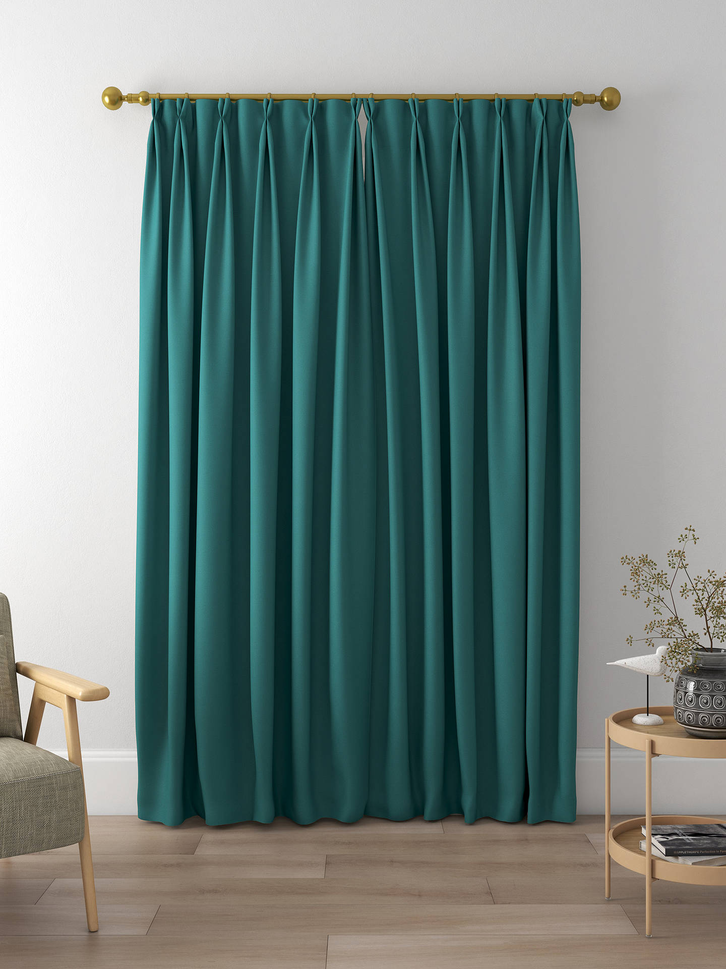 Harlequin Empower Plain Made to Measure Curtains, Kingfisher