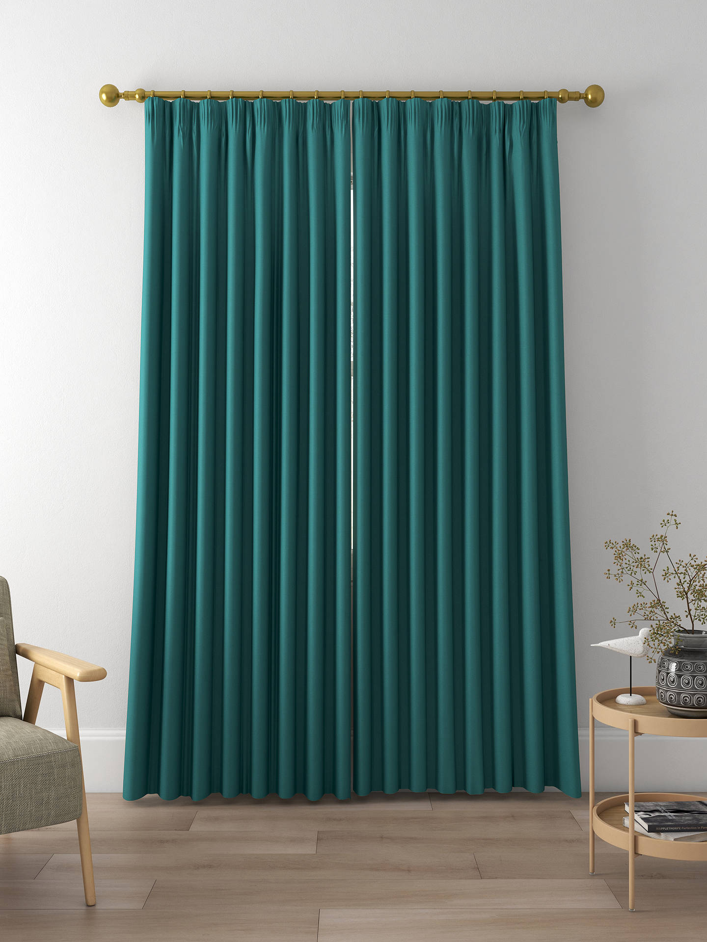 Harlequin Empower Plain Made to Measure Curtains, Kingfisher