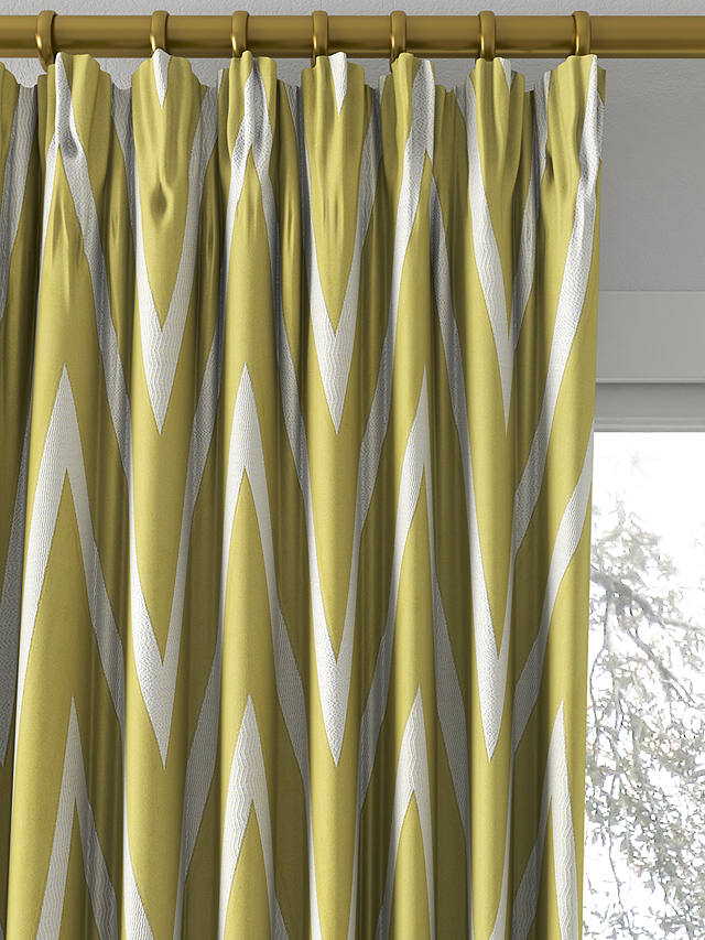 Harlequin Moriko Made to Measure Curtains, Linden