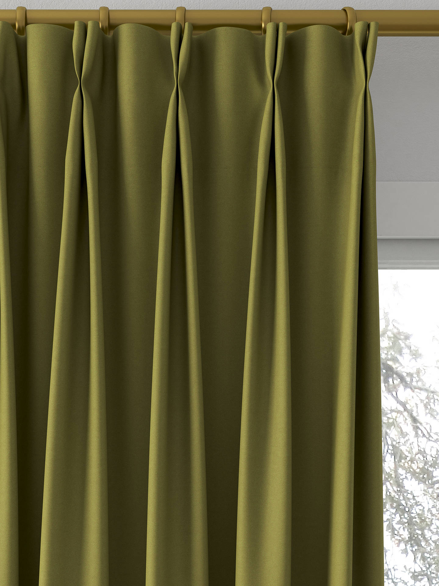 Harlequin Empower Plain Made to Measure Curtains, Olive