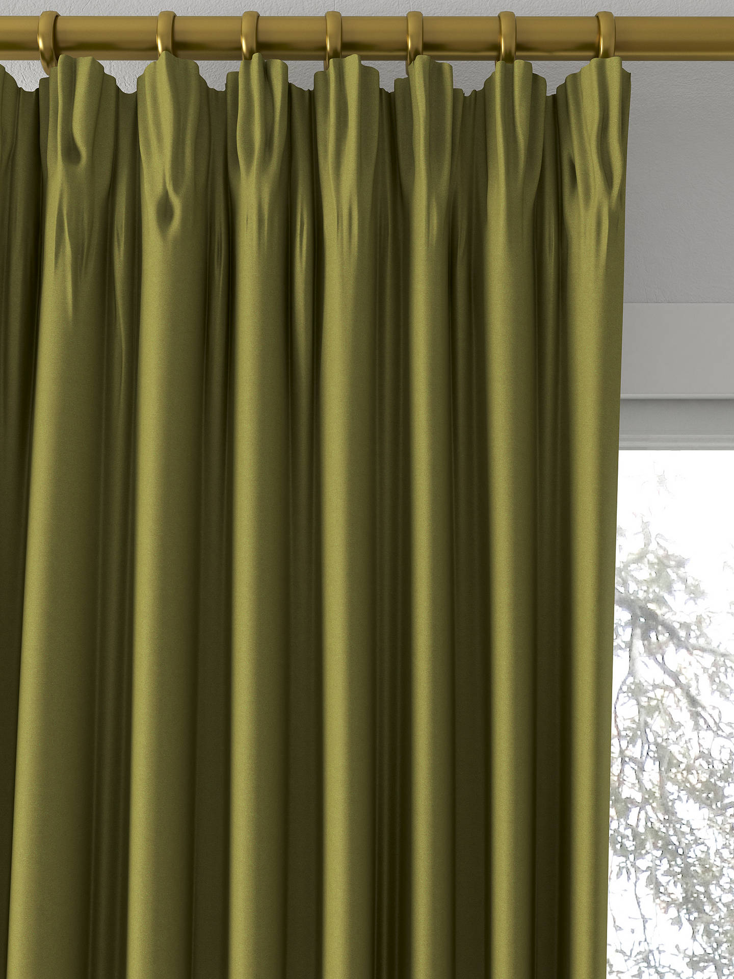 Harlequin Empower Plain Made to Measure Curtains, Olive