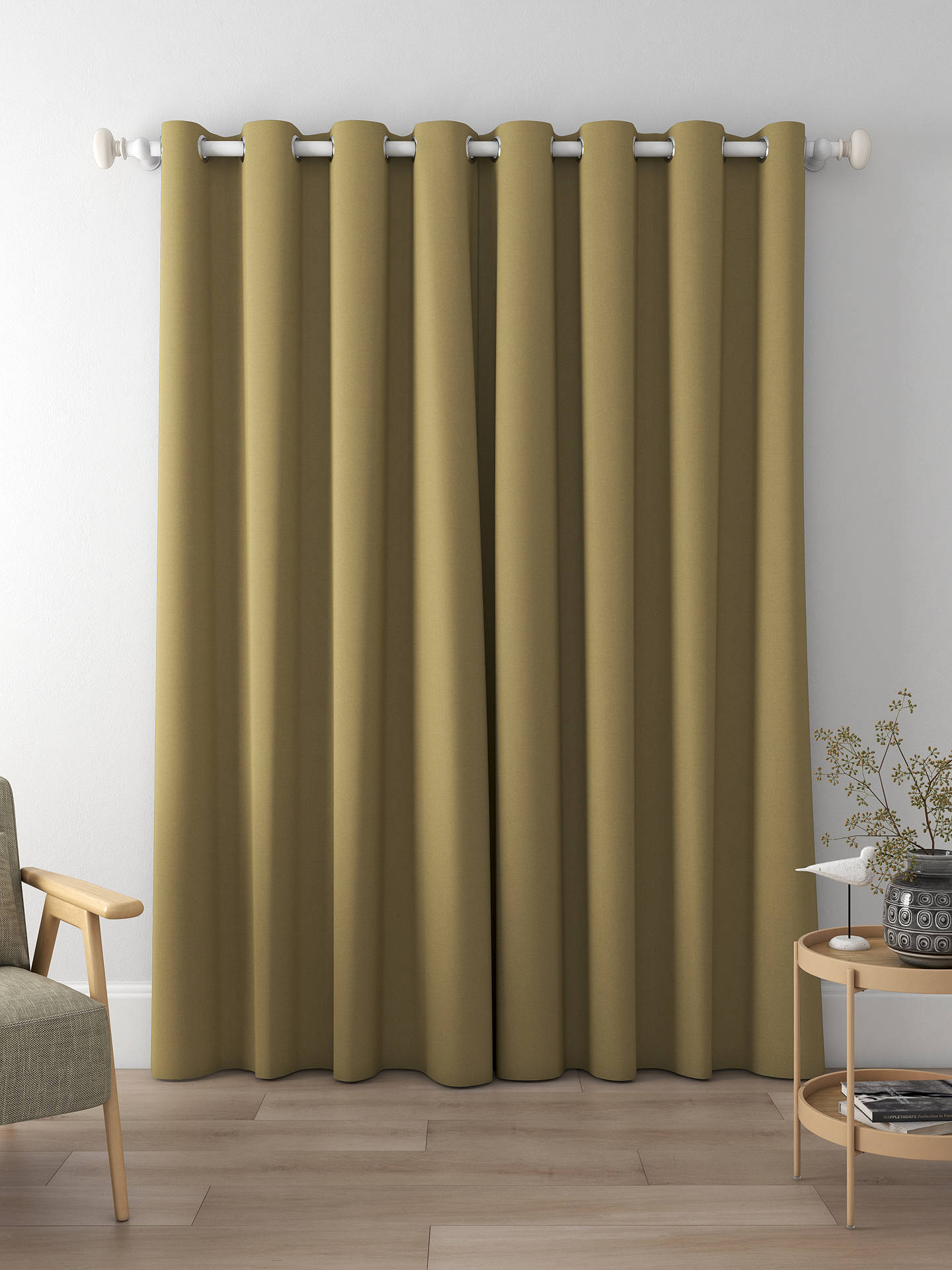 Harlequin Empower Plain Made to Measure Curtains, Brass