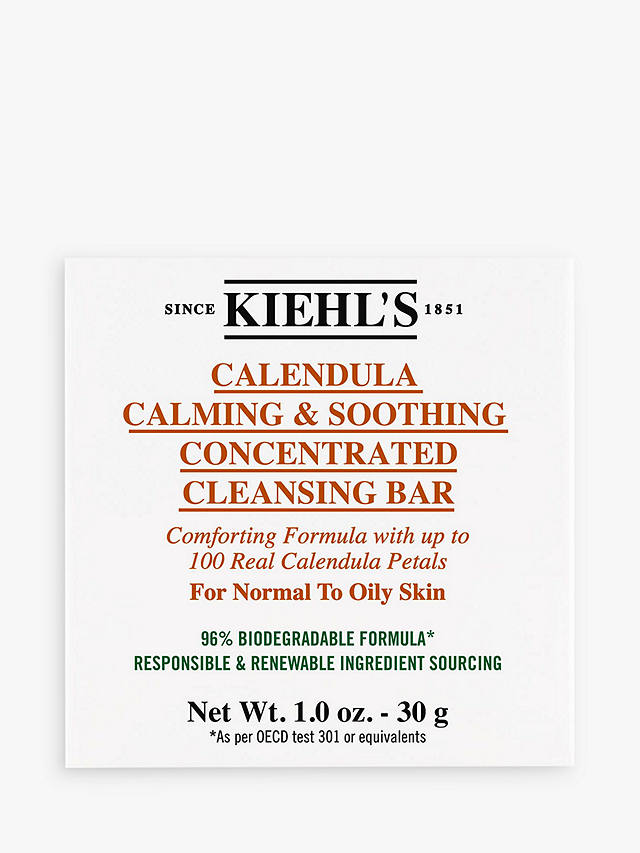 Kiehl's Calendula Calming & Soothing Concentrated Cleansing Bar, 30g 1