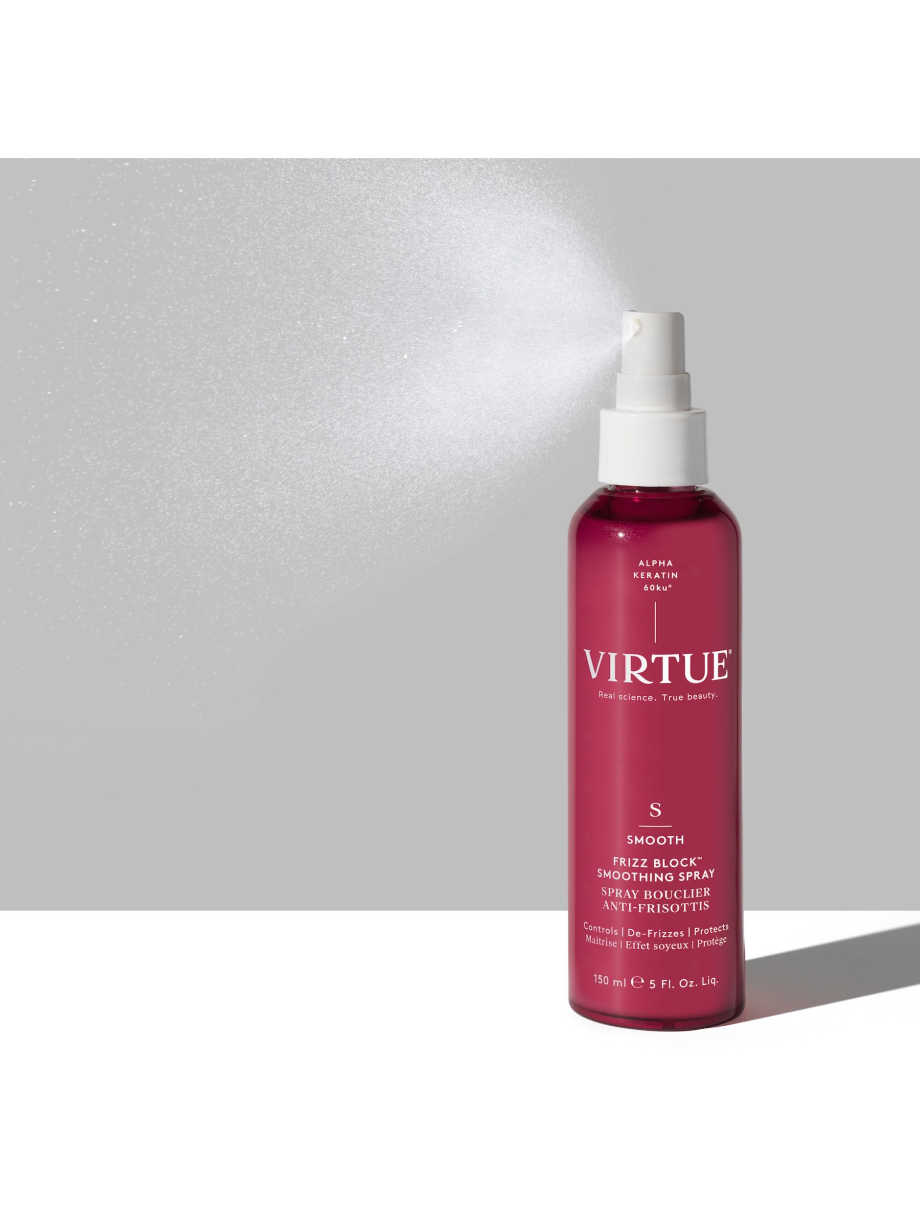 Virtue Frizz Block Smoothing Spray, 150ml 2