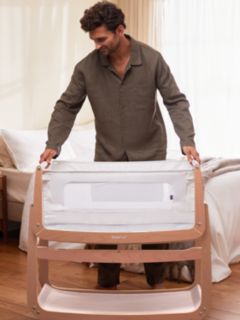 Snüz SnüzPod 4 Comfort Air Bedside Crib Starter Bundle, Natural