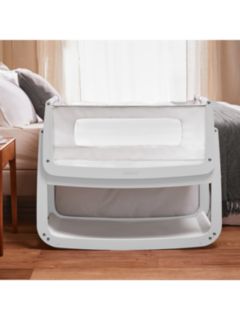 Snüz SnüzPod 4 Comfort Air Bedside Crib Starter Bundle, Haze Grey