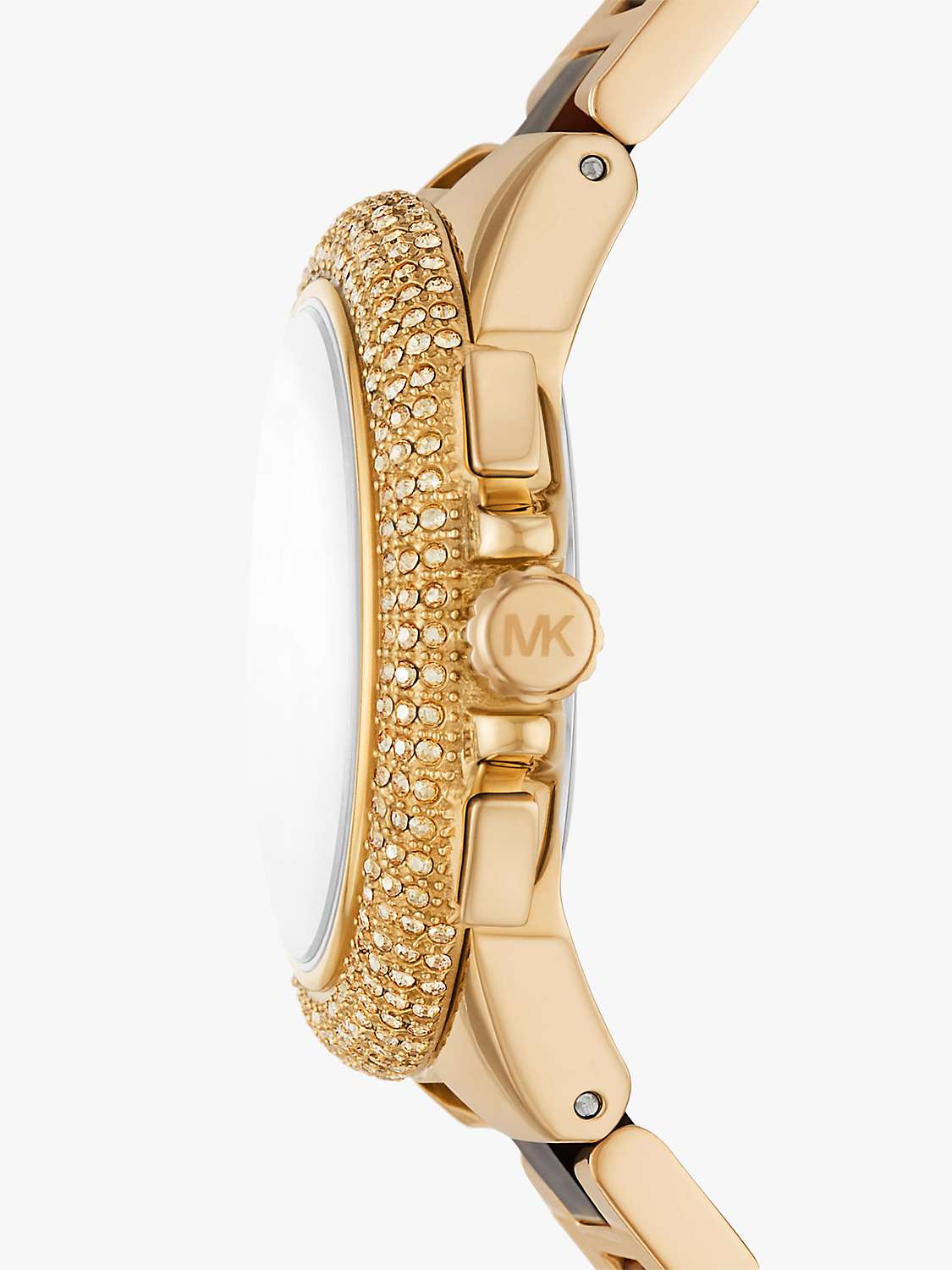Buy Michael Kors MK7269 Women's Camille Chronograh Date Bracele Strap Watch, Multi/Brown Online at johnlewis.com