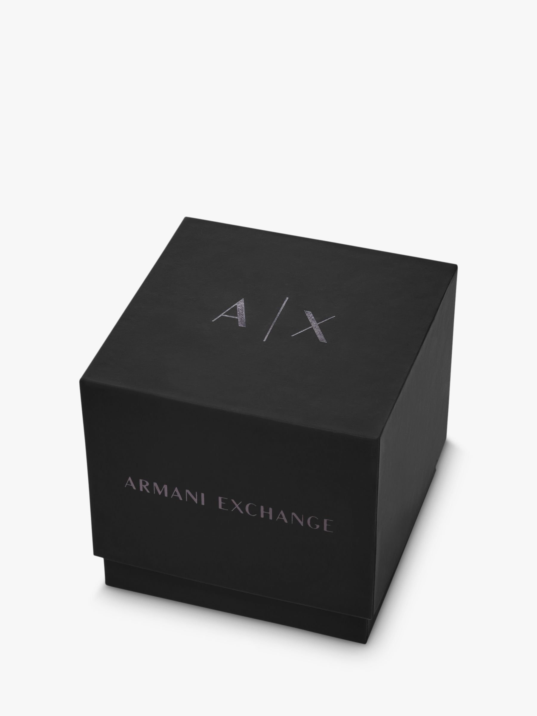 Armani Exchange Men's Digital Silicone Strap Watch, White/Gold AX2961 at  John Lewis & Partners