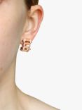 Milton & Humble Jewellery Second Hand Patek Philippe 18ct Rose Gold Sapphire & Diamond Hoop Earrings