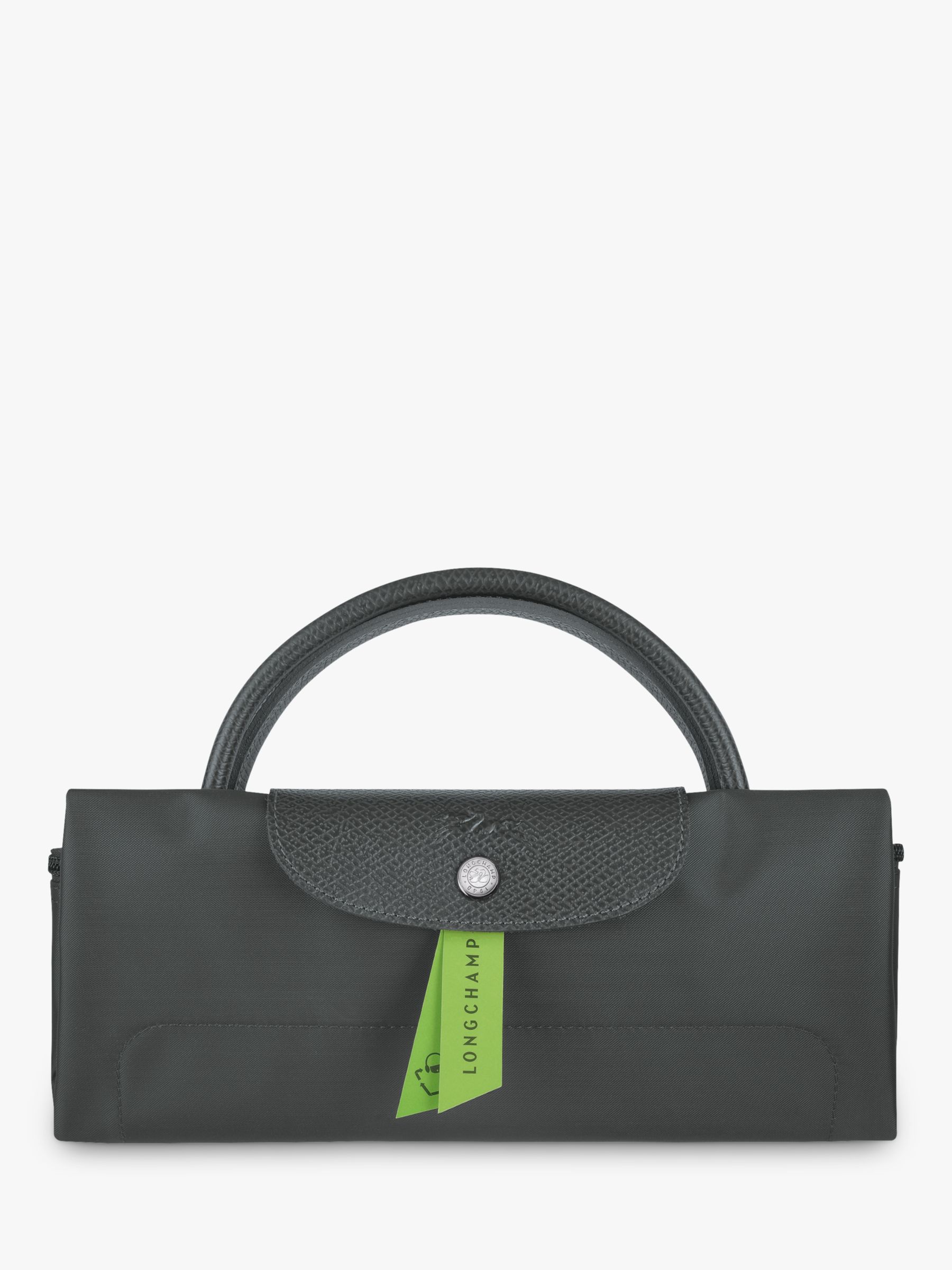 Longchamp Le Pliage Recycled Canvas Large Travel Bag, Black at John Lewis &  Partners