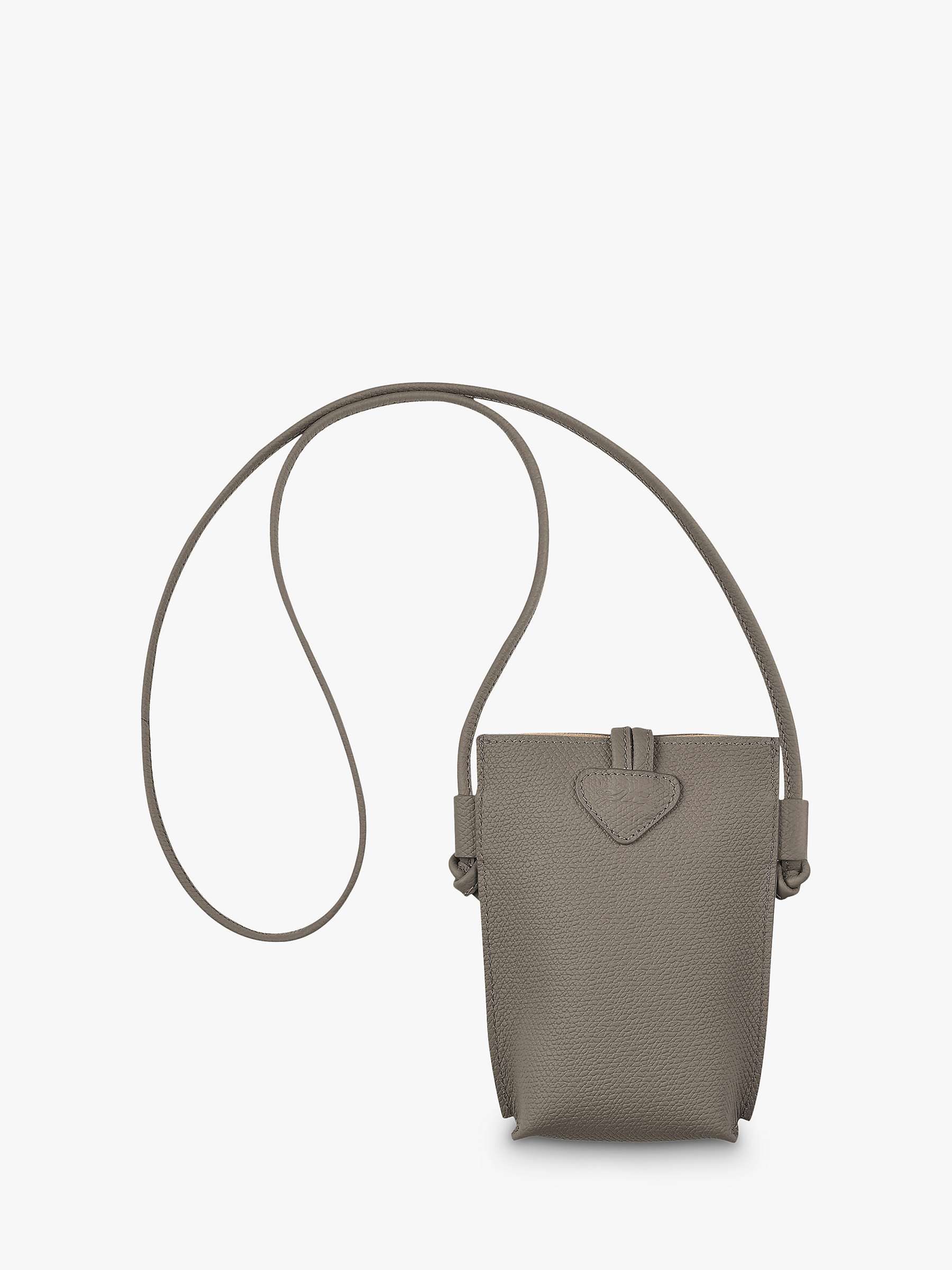 Buy Longchamp Roseau Leather Phone Pouch Bag Online at johnlewis.com