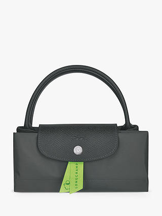 Longchamp Le Pliage Recycled Canvas Small Top Handle Bag, Graphite