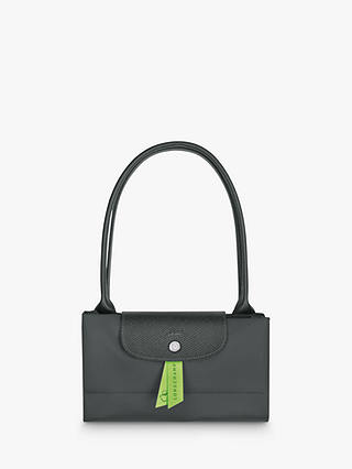 Longchamp Le Pliage Green Recycled Canvas Large Shoulder Bag, Graphite