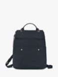 Longchamp Gabin Canvas Backpack, Navy