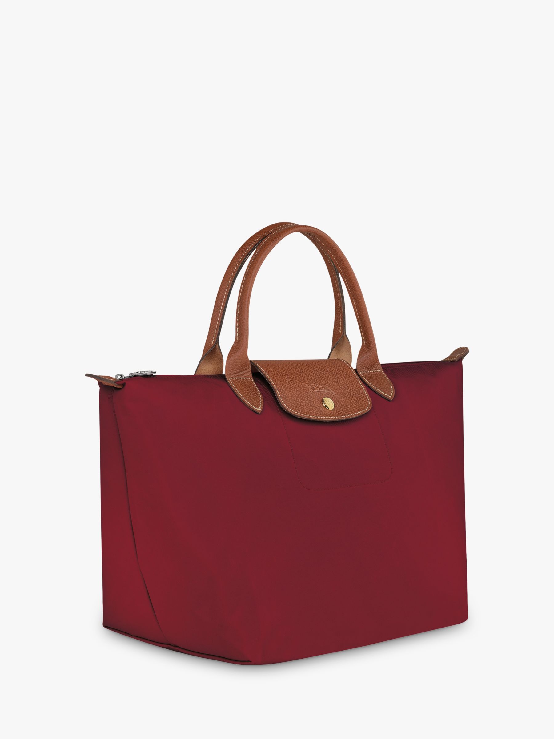 Longchamp red Medium Le Pliage Original Top-Handle Bag