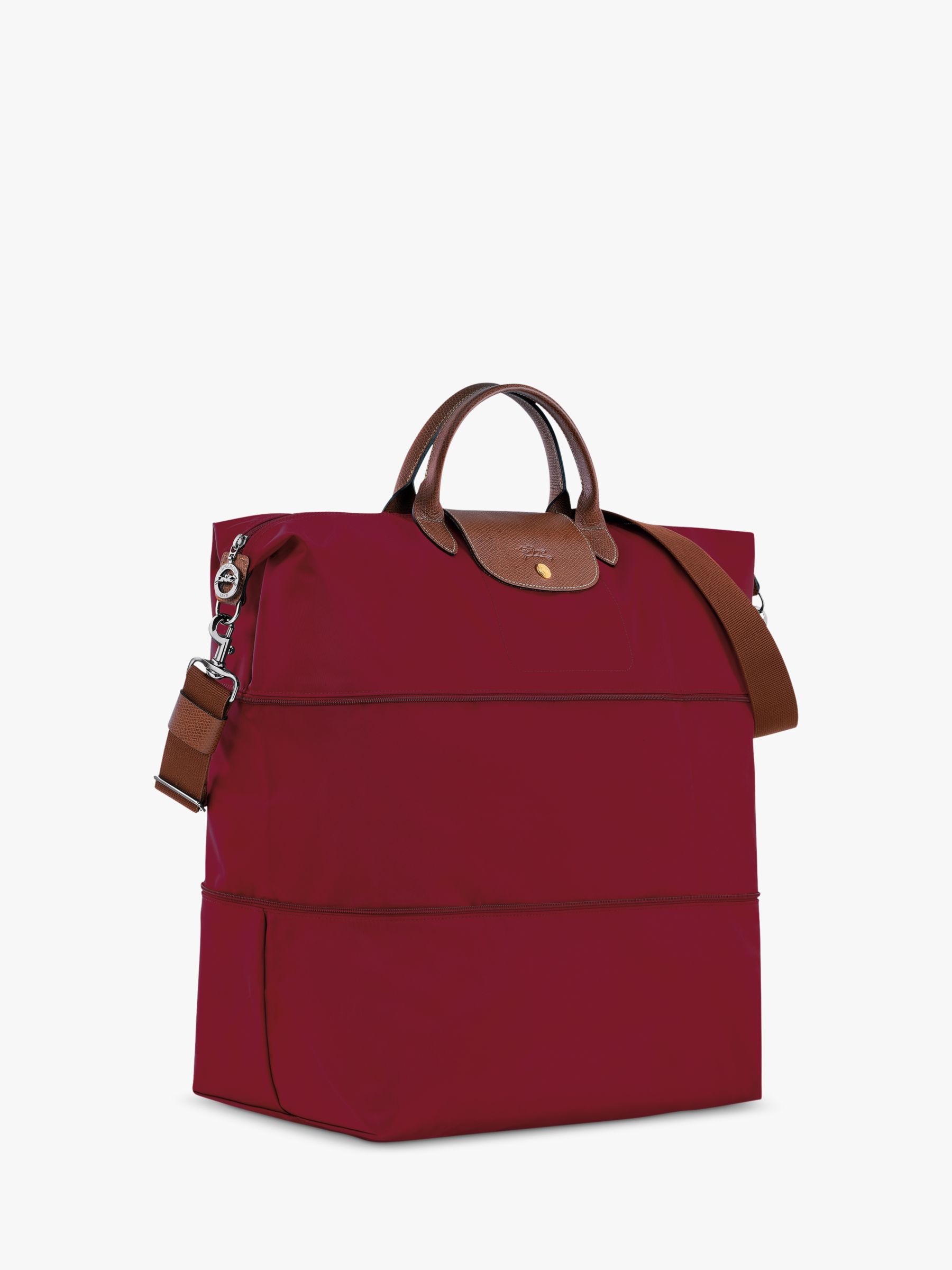 Longchamp Le Pliage Original Shoulder Bag, Deep Red at John Lewis & Partners
