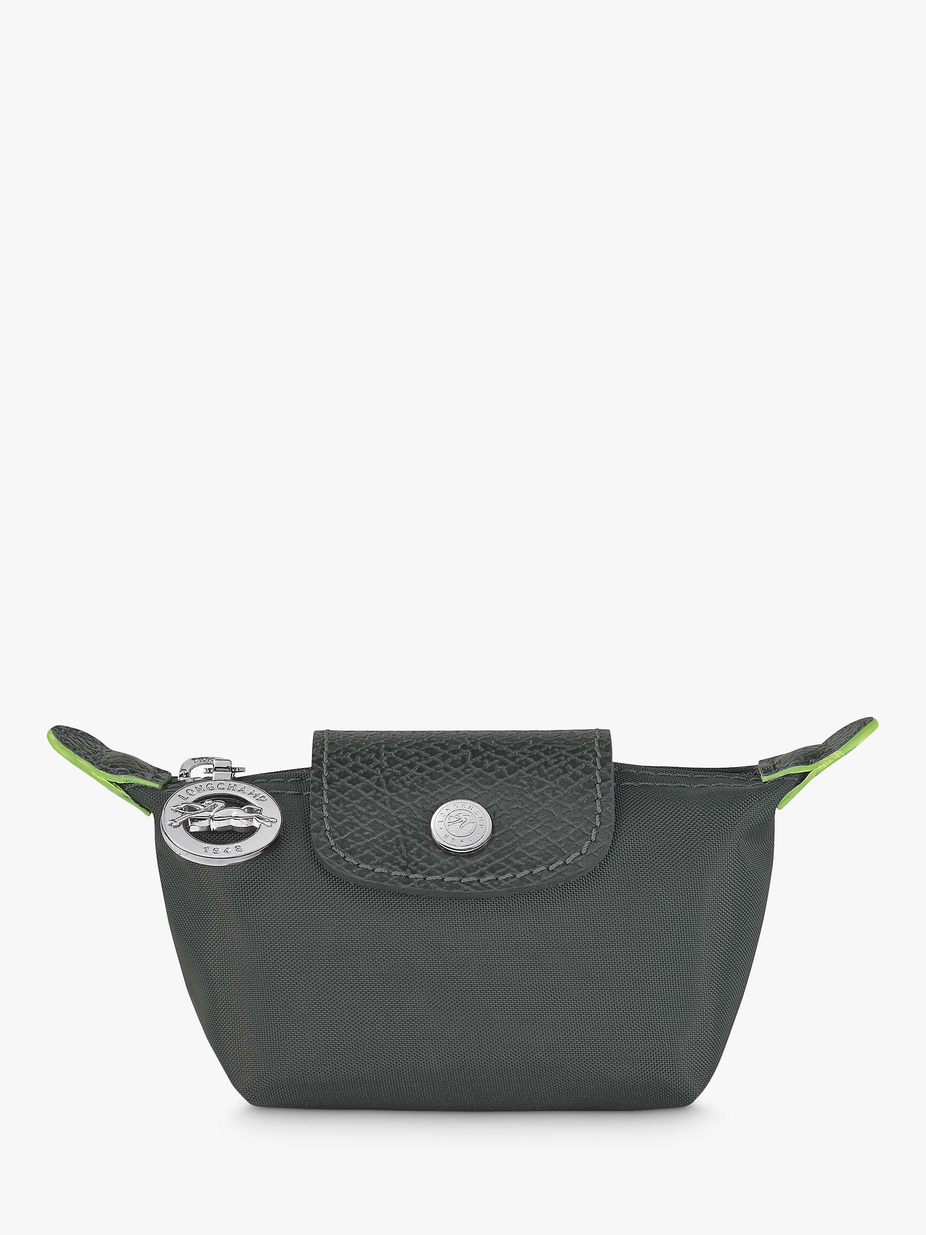Buy Longchamp Le Pliage Green Recycled Canvas Coin Purse Online at johnlewis.com