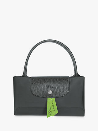 Longchamp Le Pliage Recycled Canvas Medium Top Handle Bag, Graphite