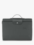 Longchamp Le Pliage Green Recycled Canvas Briefcase, Graphite