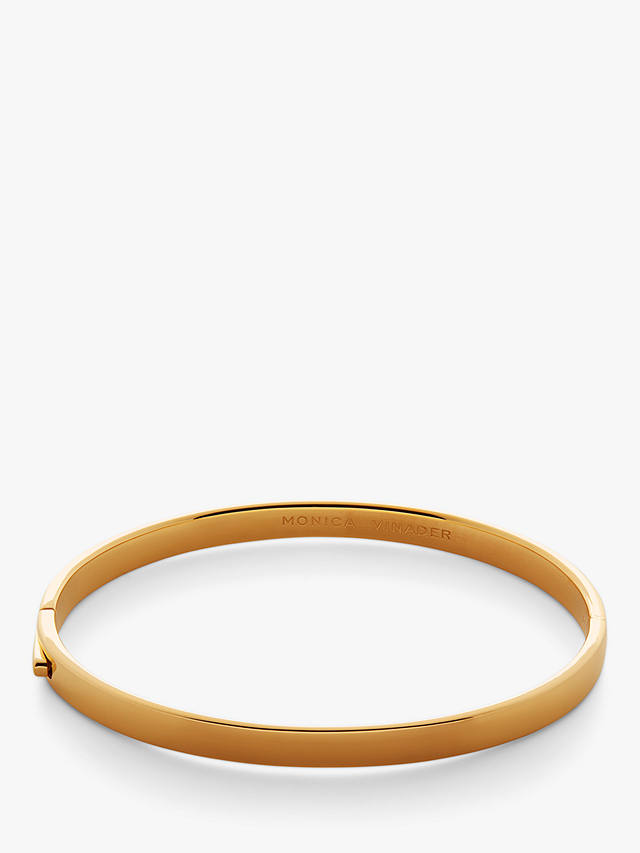 Monica Vinader Essential Bangle, Gold