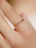 Monica Vinader Siren Mini Diamond Ring, Gold