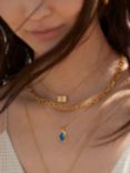 Monica Vinader Alta Textured 24" Chain Necklace, Gold