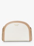 kate spade new york Spencer Dome Leather Double Zip Cross Body Bag, Parchment