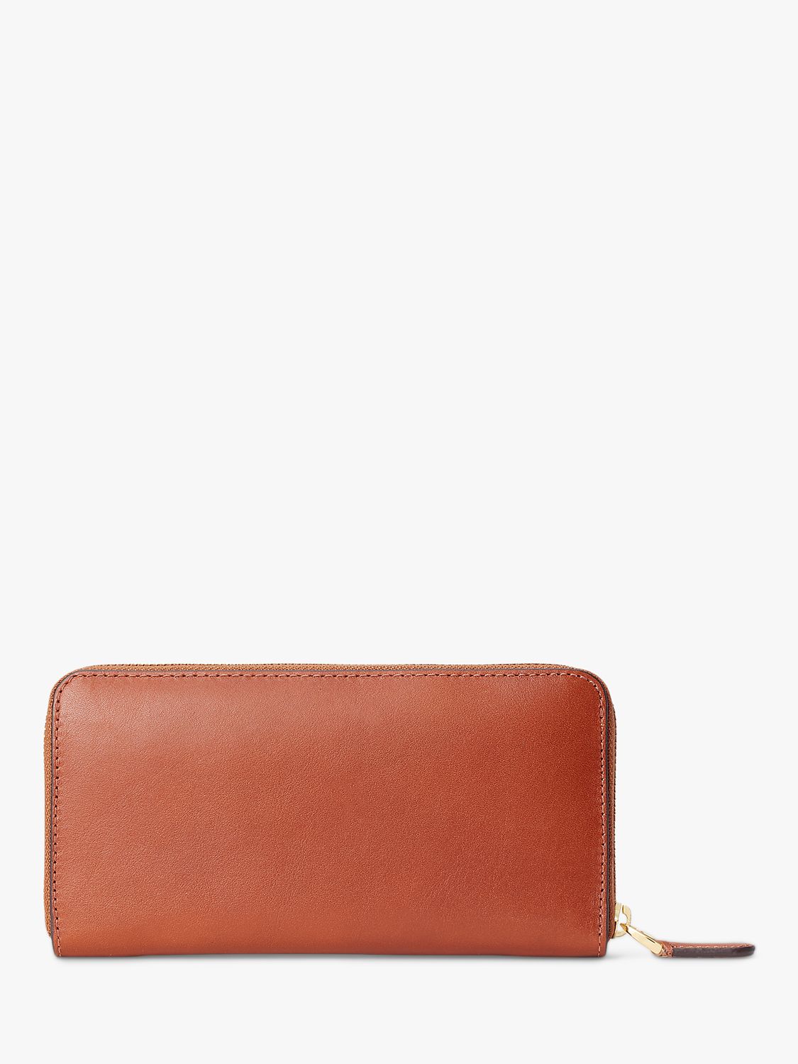 Buy Lauren Ralph Lauren Continental Leather Zip Purse Online at johnlewis.com