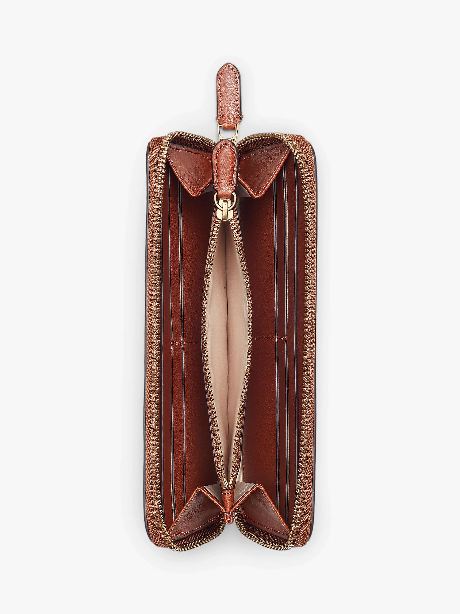 Buy Lauren Ralph Lauren Continental Leather Zip Purse Online at johnlewis.com