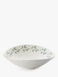 Sophie Conran for Portmeirion Mistletoe Porcelain Salad Bowl, 28.5cm, White/Green