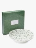 Sophie Conran for Portmeirion Mistletoe Porcelain Cake Stand, 32cm, White/Green