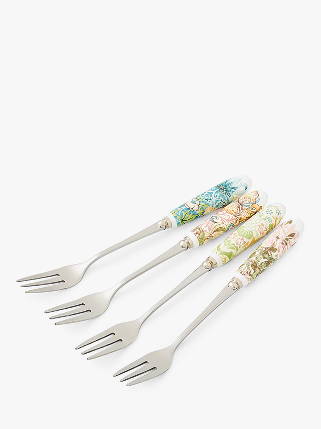 Morris & Co. Spode Pastry Forks, Set of 4, Multi