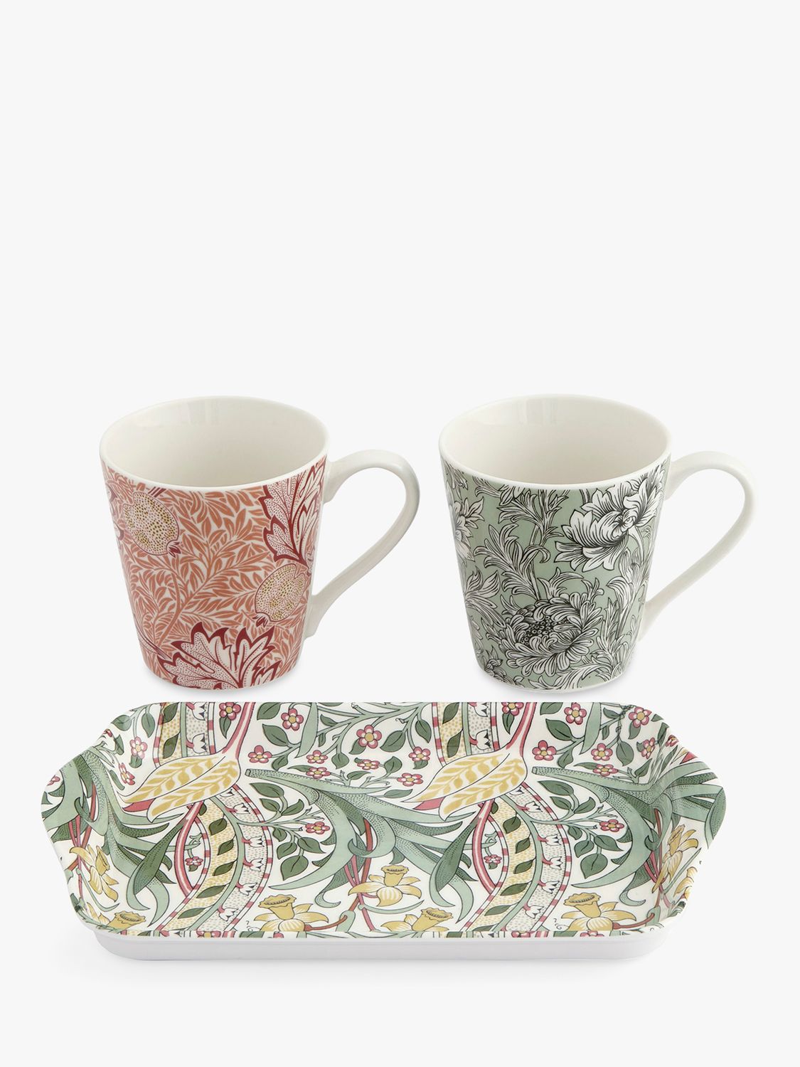 Morris & Co Set of 2 Mugs (Pimpernel & Forest Hare)