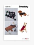 Simplicity Dog Coats Sewing Pattern, S9416