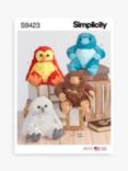 Simplicity Platypus and Owl Stuffed Toys Sewing Pattern, S9423