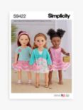 Simplicity 46cm Doll Clothes Sewing Pattern, S9422