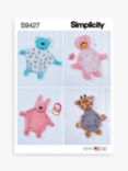 Simplicity Blanket Animals Sewing Pattern, S9427
